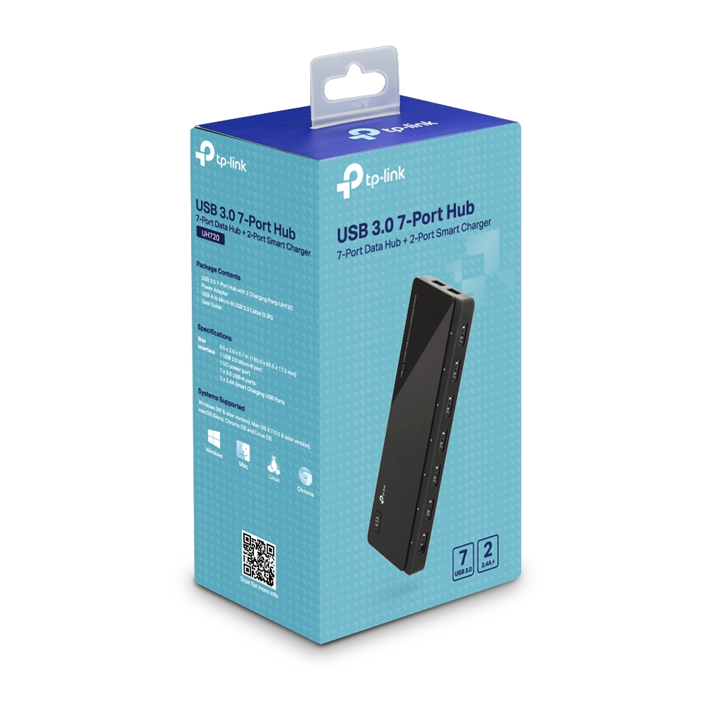 TP-Link UH720 USB 3.2 Gen 1 (3.1 Gen 1) Micro-B 5000 Mbit/s Black – image 5