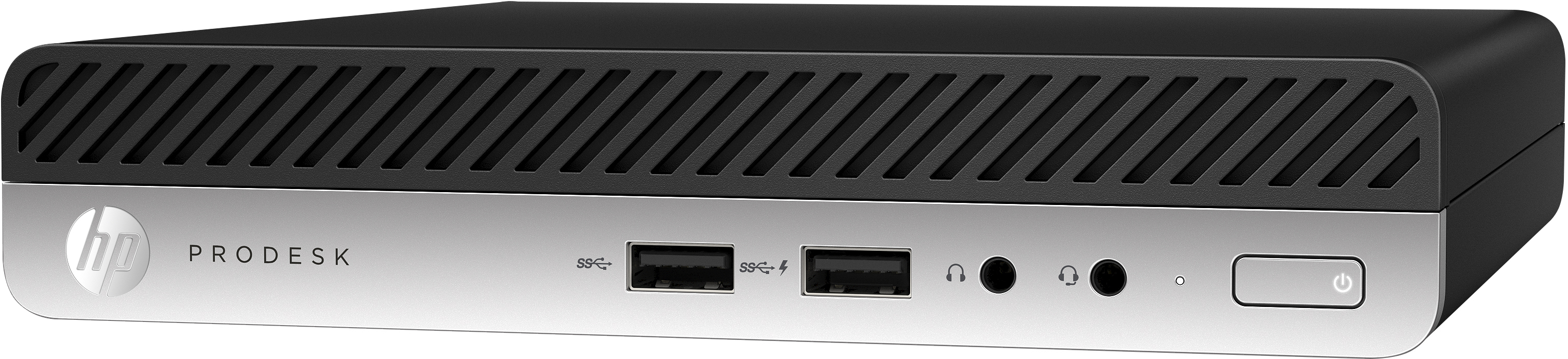 HP ProDesk 405 G4 AMD Ryzen™ 5 2400GE 8 GB DDR4-SDRAM 256 GB SSD Windows 10 Pro Mini PC Black, Silver image 2