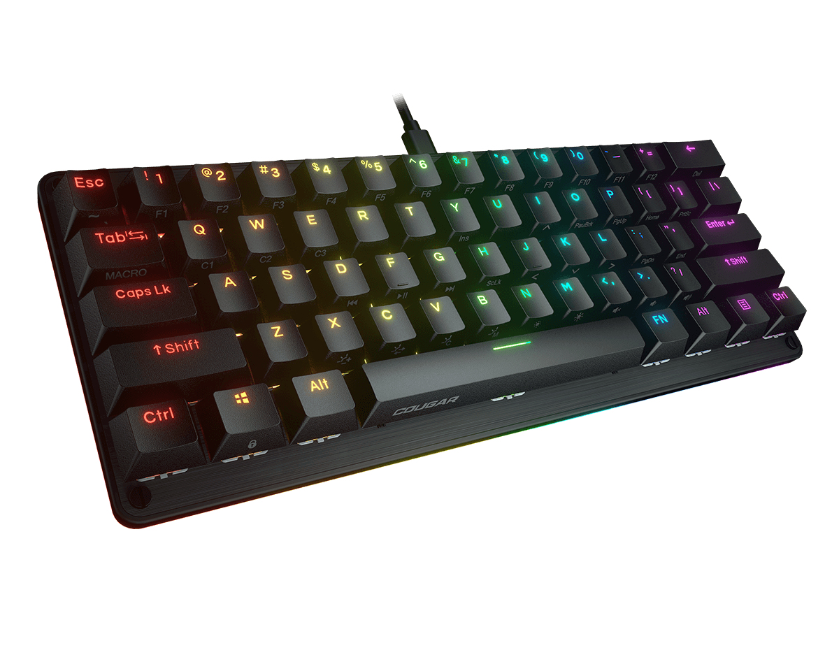 Teclado Gamer Cougar Puri Mini - Alámbrico - Inglés - RGB - Switch Rojo - 37PRMRM1MI.0002 Teclado Gamer Cougar Puri Mini - Alámbrico - Inglés - RGB - Switch Rojo - 37PRMRM1MI.0002
