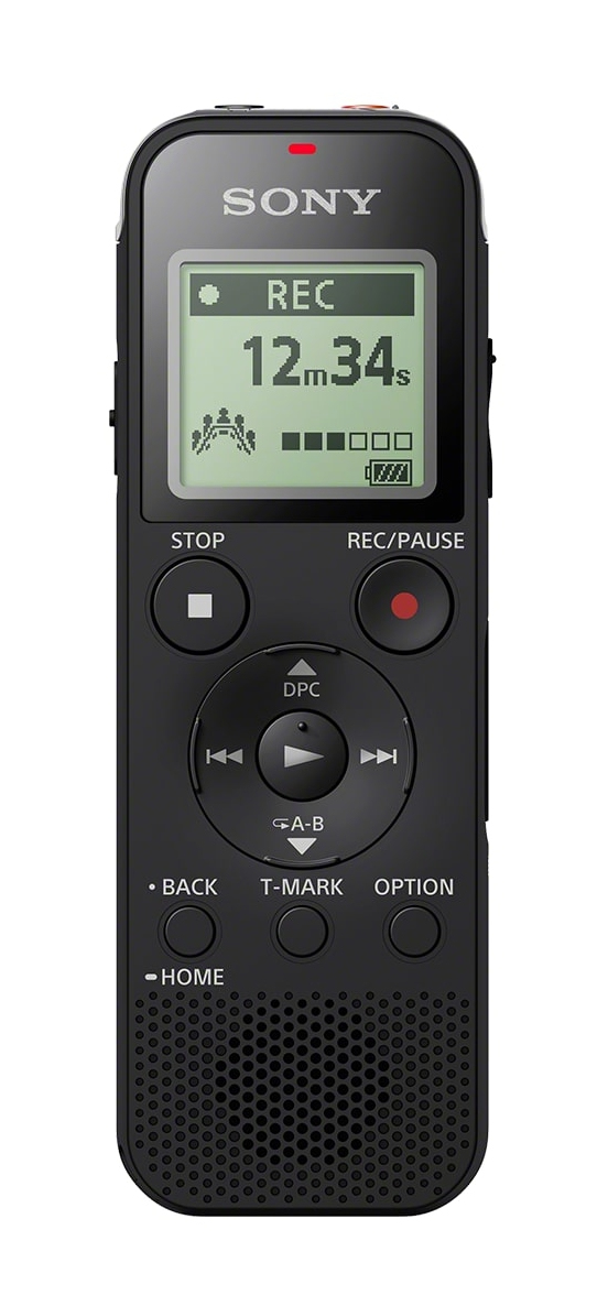 Sony ICD-PX470 diktafoner Inbyggt minne och flashminne Svart