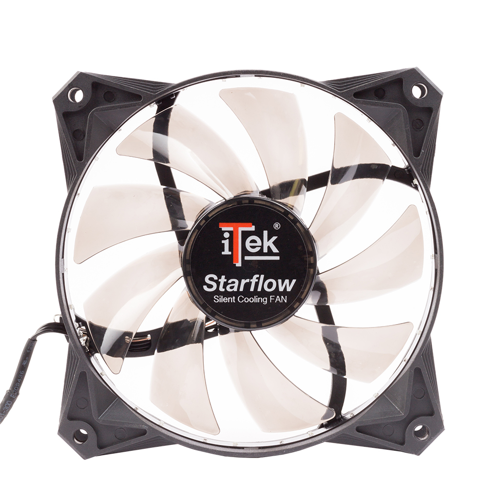itek Star Flow Computer case Fan 12 cm Black image 3