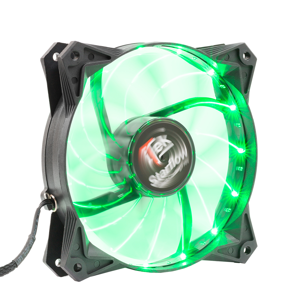 itek Star Flow Computer case Fan 12 cm Black image 1