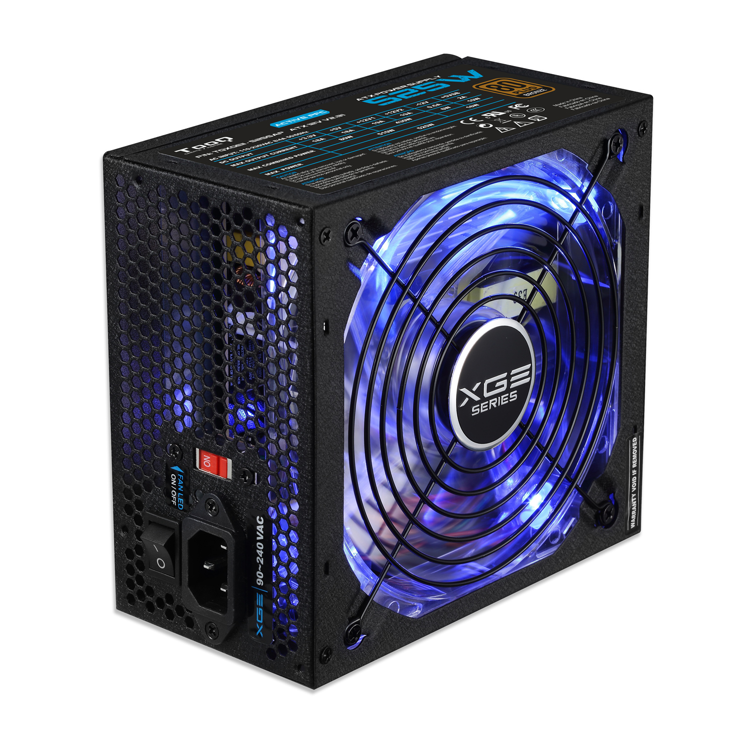 TooQ TQXGEII-525SAP power supply unit 525 W 20+4 pin ATX ATX Black image 2