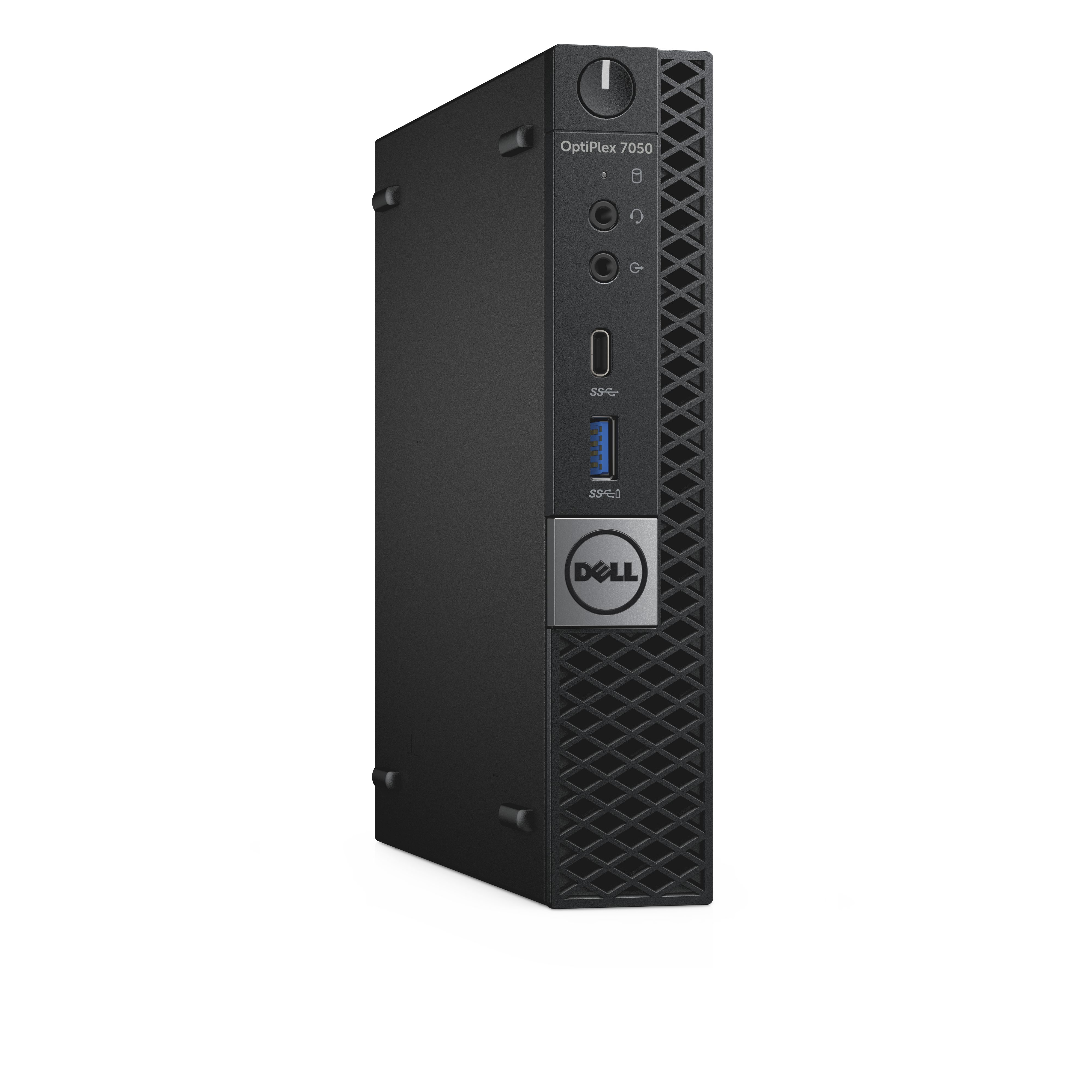 DELL OptiPlex 7050m Intel® Core™ i7 i7-7700T 8 GB DDR4-SDRAM 256 GB SSD Windows 10 Pro Mini PC Black image 3