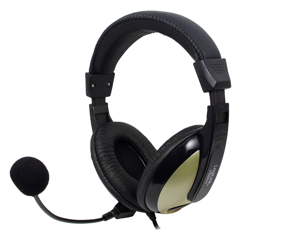 LogiLink Stereo Headset Wired Black image 3