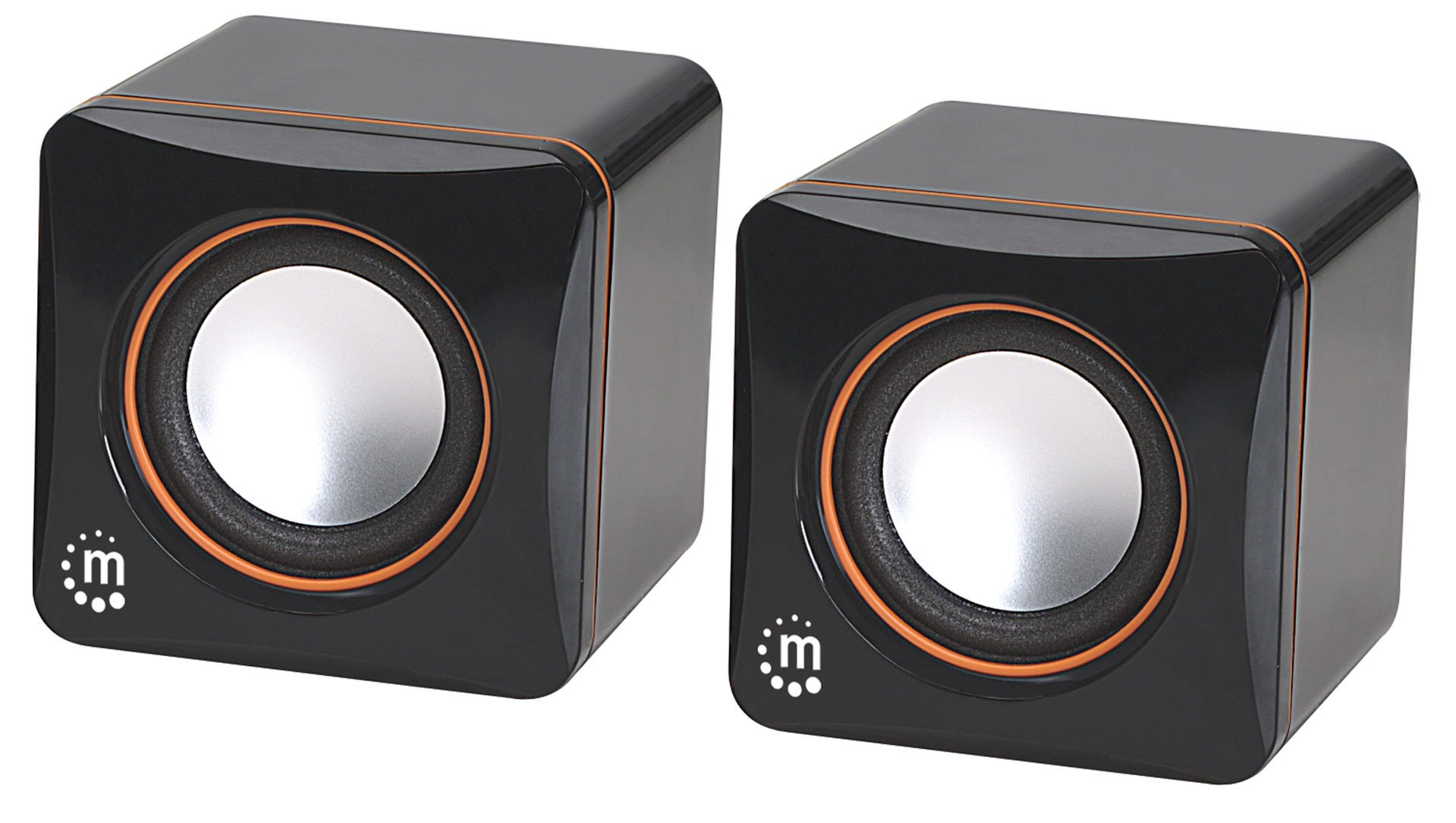 Manhattan 2600 Series Speaker System (Promo), Small Size, Big Sound, Two Speakers, Stereo, USB power, Output:
