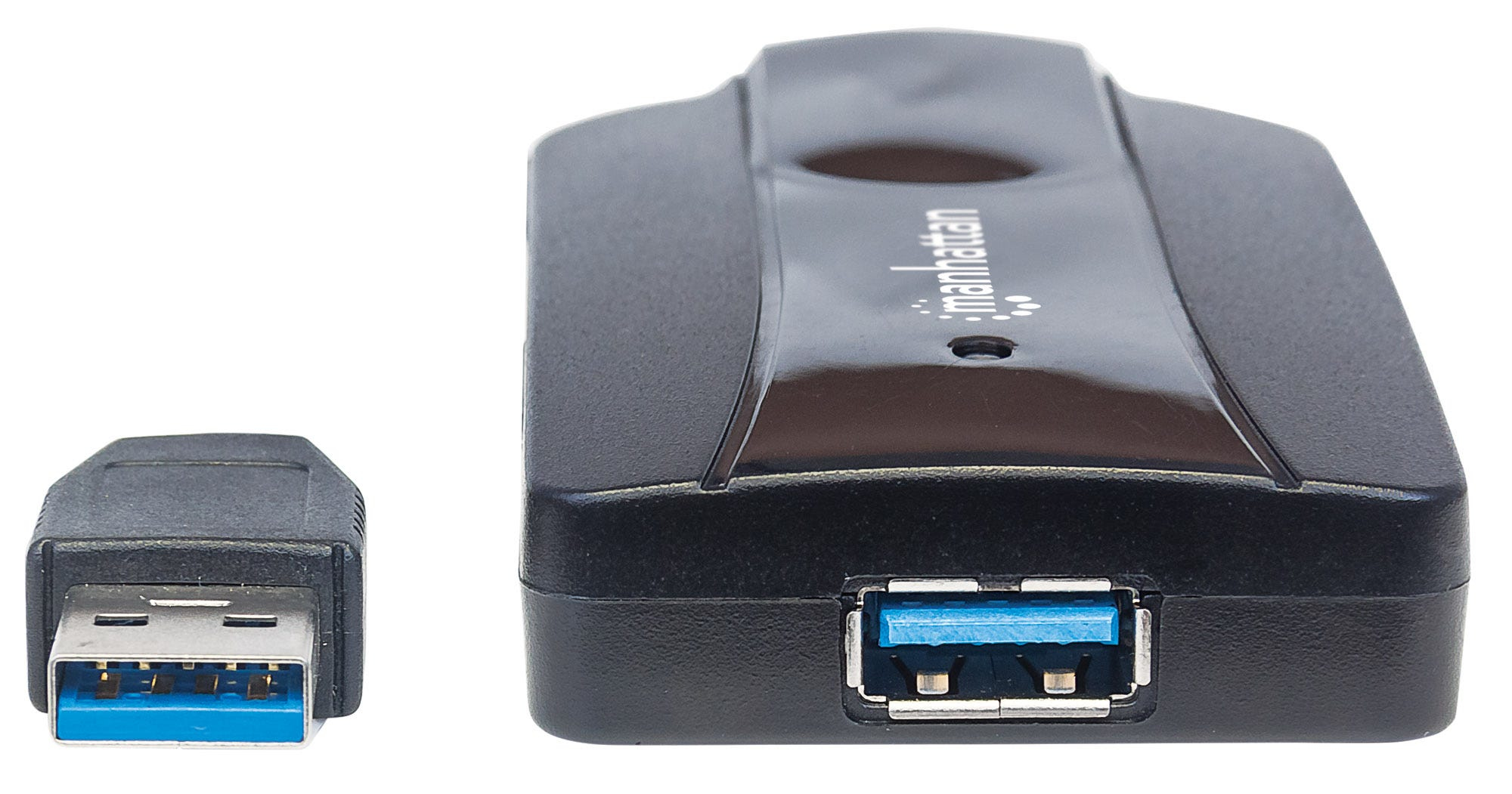 Manhattan USB-A 3-Port Hub and Card Reader/Writer, 3x USB-A Ports, 5 Gbps (USB 3.2 Gen1 aka USB 3.0), Supports MicroSD, SD and MMC Memory Cards, Bus Powered, Su – image 4
