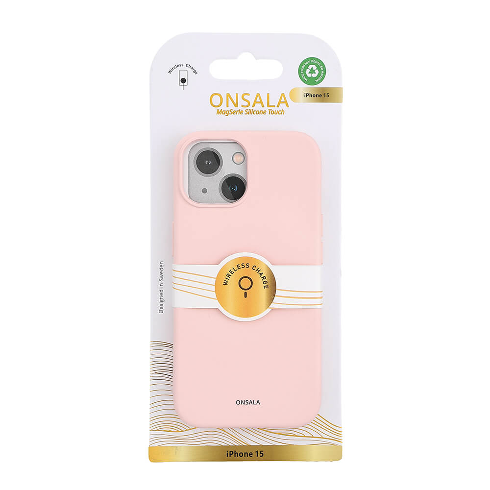 Onsala Phone Case with Silicone Feel MagSeries Chalk Pink - iPhone 13/14/15 – image 2