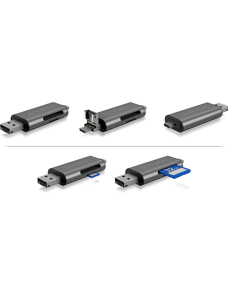 ICY BOX IB-CR200-C card reader USB 2.0 Black – image 2