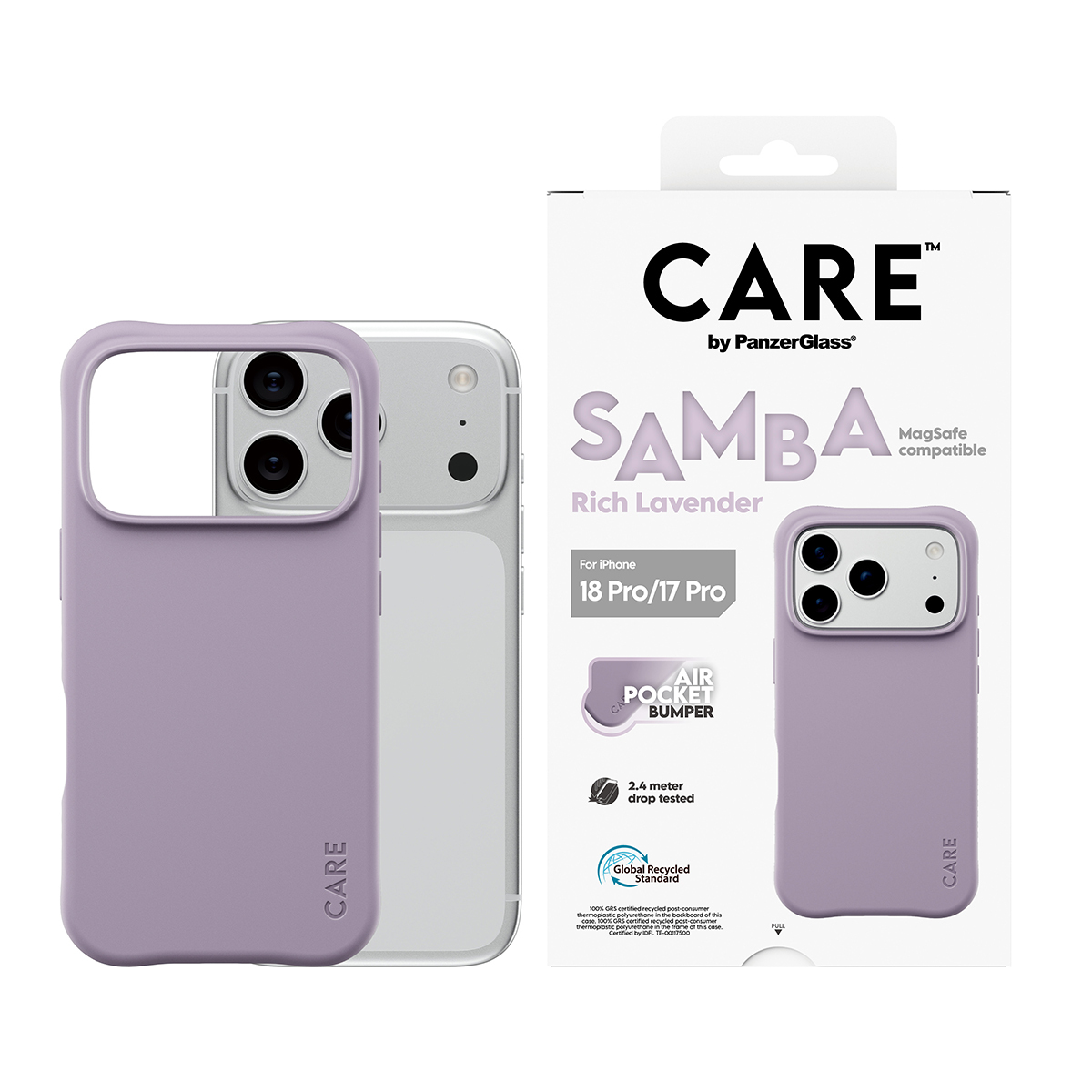 PanzerGlass CARE™ by PanzerGlass® Samba Case Rich Lavender w. White MagSafe iPhone 18 Pro | 17 Pro – image 2
