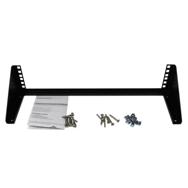 StarTech.com 2U Vertical Wall Mount Patch Panel Bracket - Steel Rack Mount Bracket w/Hardware for – image 8