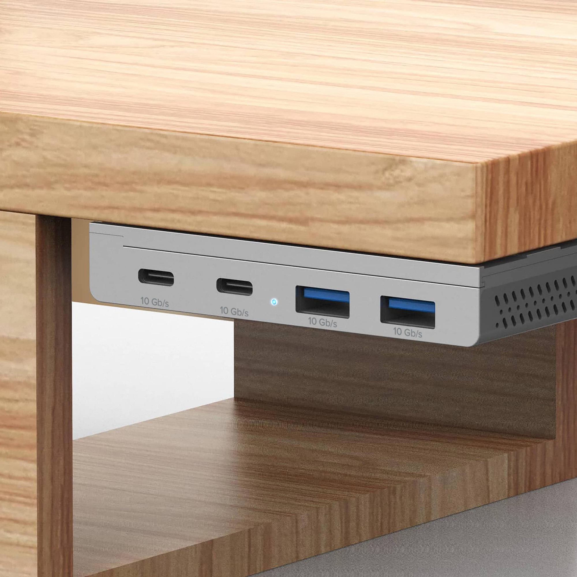 InLine 35395M interface hub USB 3.2 Gen 2 (3.1 Gen 2) Type-C 10000 Mbit/s Silver – image 7