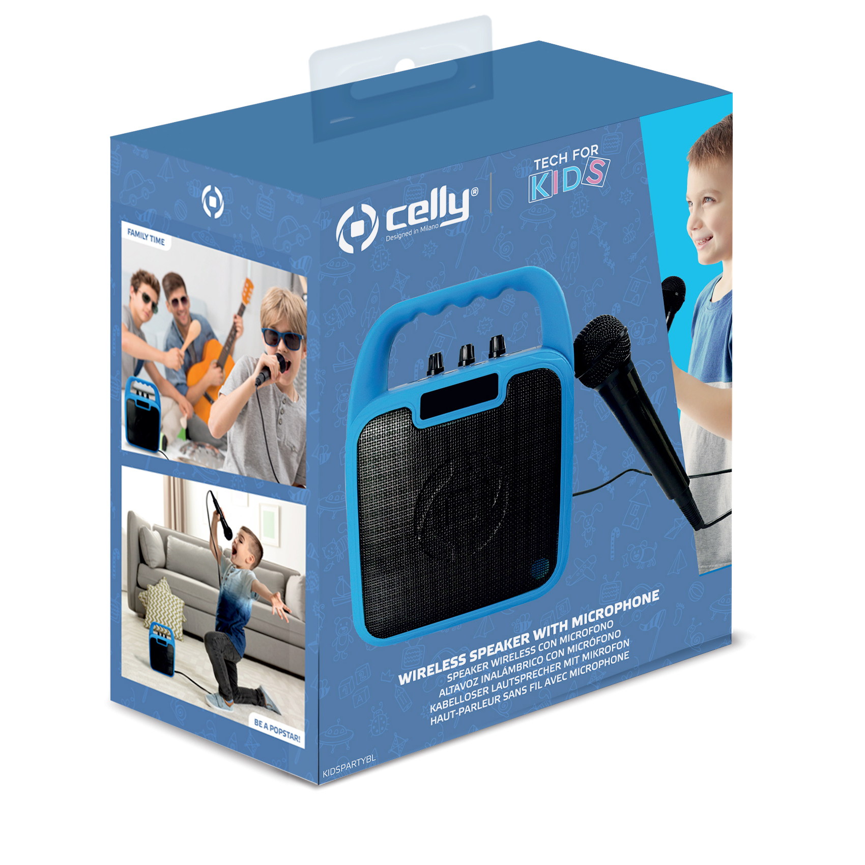 Celly KIDSPARTYBL portable/party speaker Mono portable speaker Black, Blue – image 8