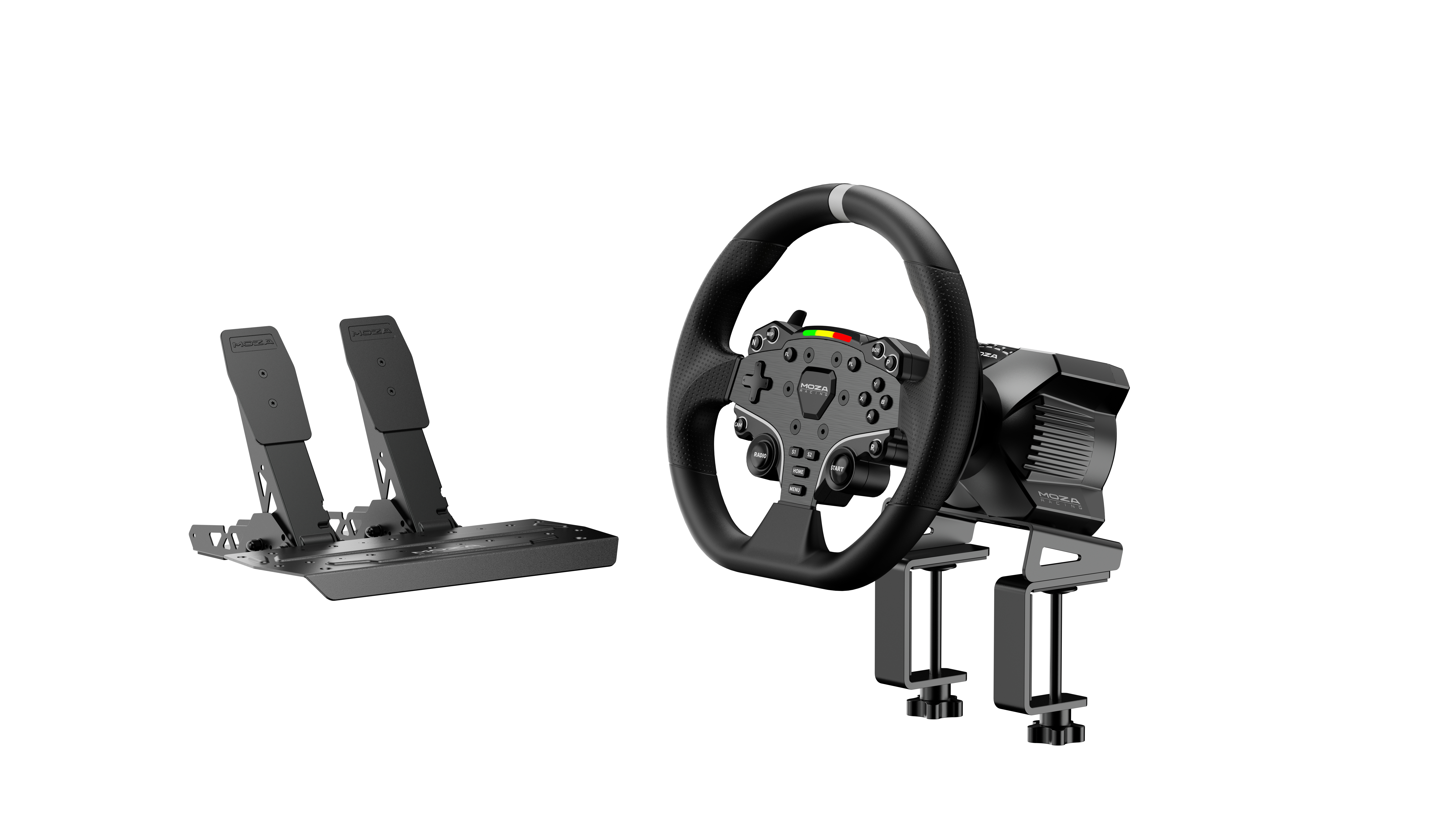 Moza Racing RS074 periferica di gioco Nero Bluetooth/USB Sterzo + Pedali Digitale PC