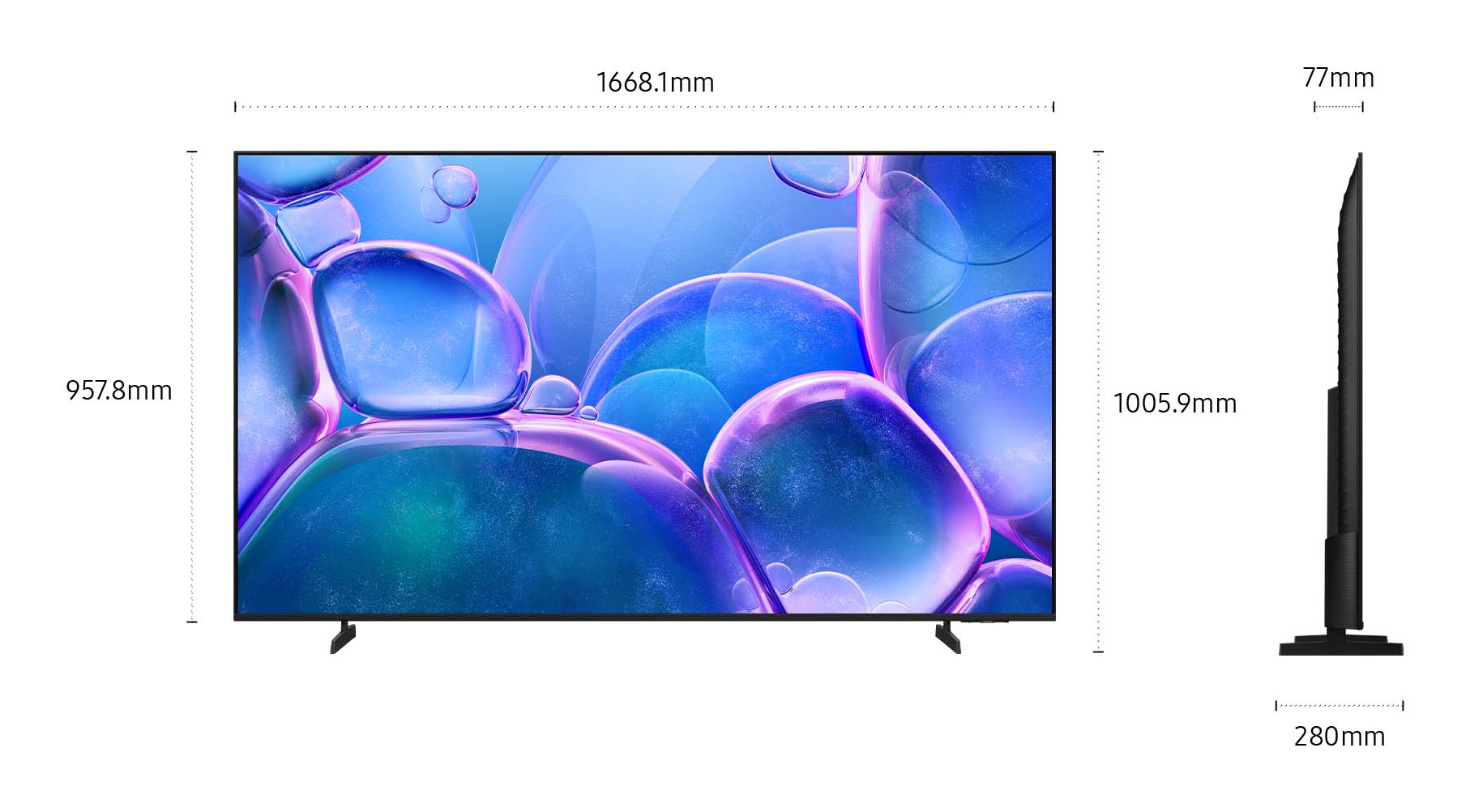 Samsung Smart TV Crystal UHD 75 4K U7000F (2025) Televisore Ultra HD — photo 3