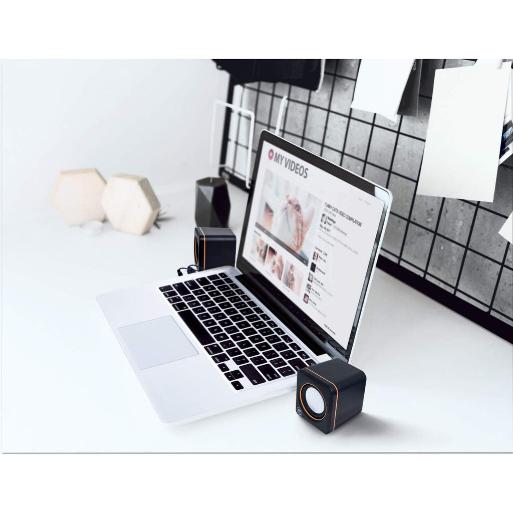 Manhattan 2600 Series Speaker System, Small Size, Big Sound, Two Speakers, Stereo, USB power, Output: – image 7
