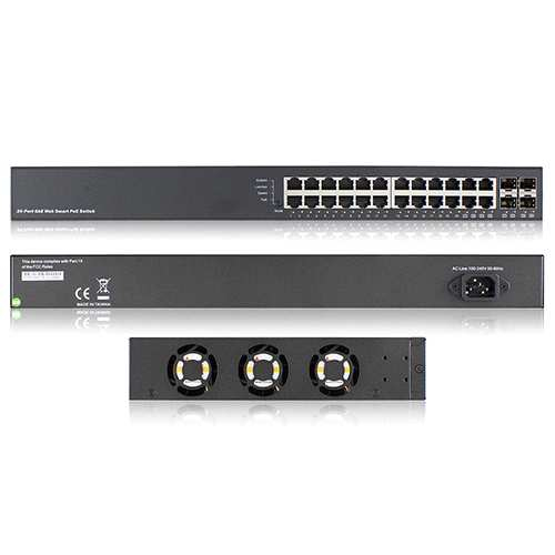 ICY BOX IB-POE22824-S24 Gigabit Ethernet (10/100/1000) Power over Ethernet (PoE) Black – image 2