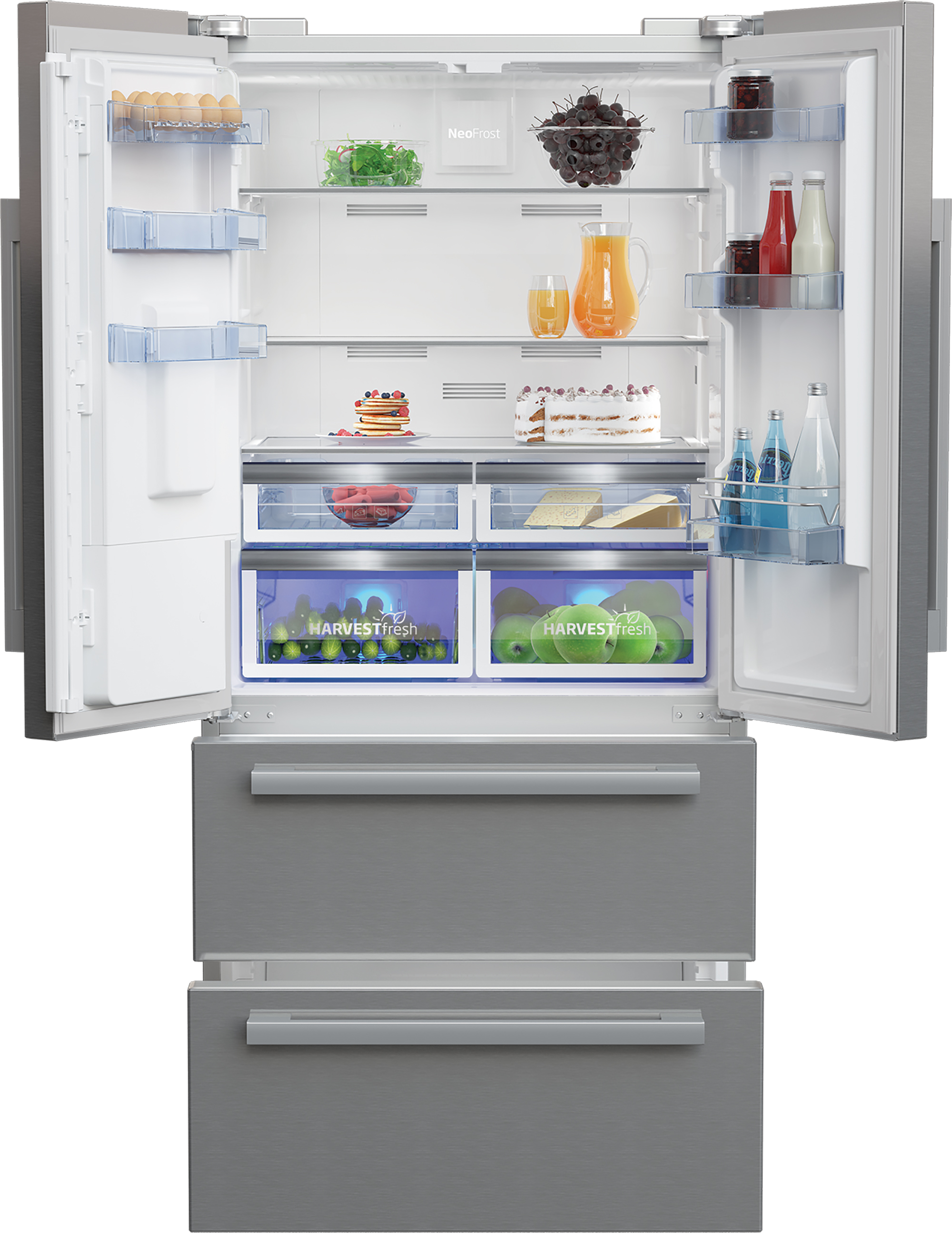 Beko GNE360520DX Freestanding American Style Fridge Freeze with HarvestFresh™ – image 3