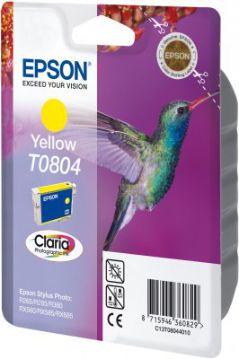 Epson T0804 Yellow Ink Cartridge (Hummingbird) – image 2