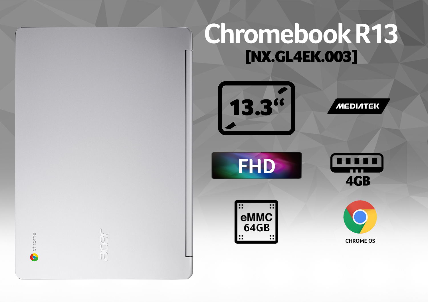 Acer Chromebook R 13 CB5-312T-K1TR MediaTek M8173C – image 9