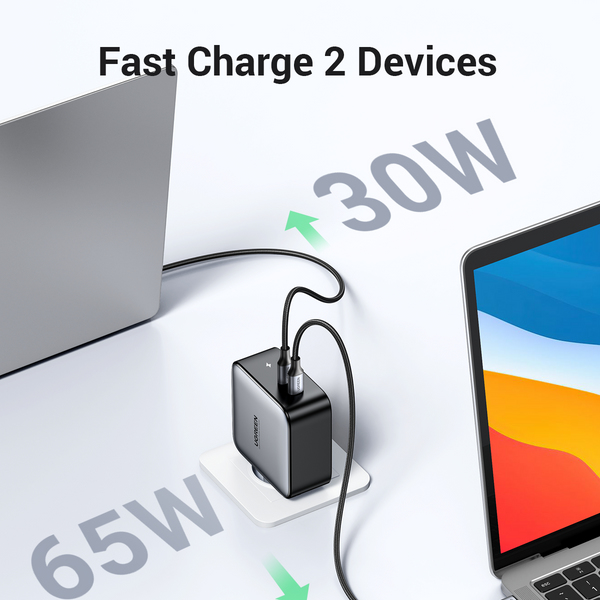 Ugreen 50327 mobile device charger Universal Black AC Fast charging Indoor – image 3