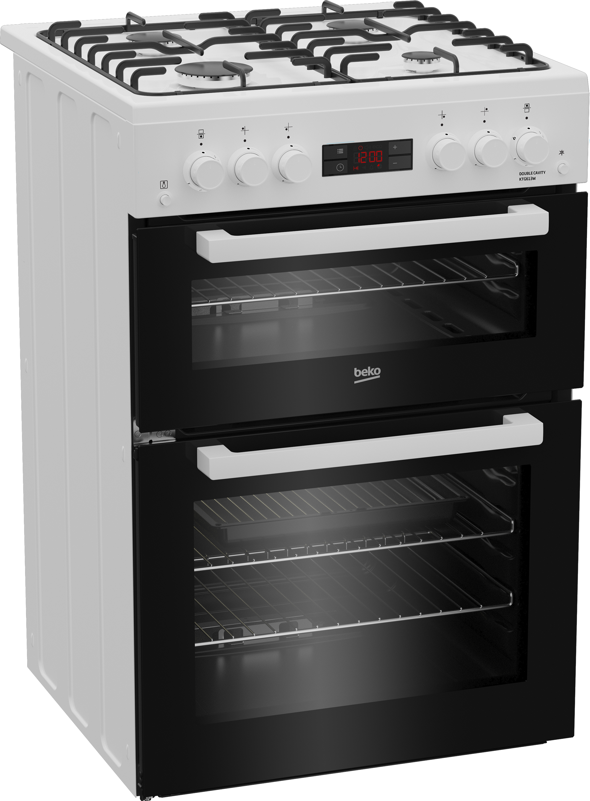 Beko KTG613W 60cm Freestanding Gas Twin Cavity Cooker – image 2