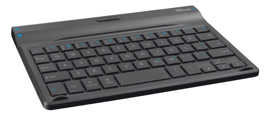 Trust 19384 mobile device keyboard German Bluetooth Black – image 4