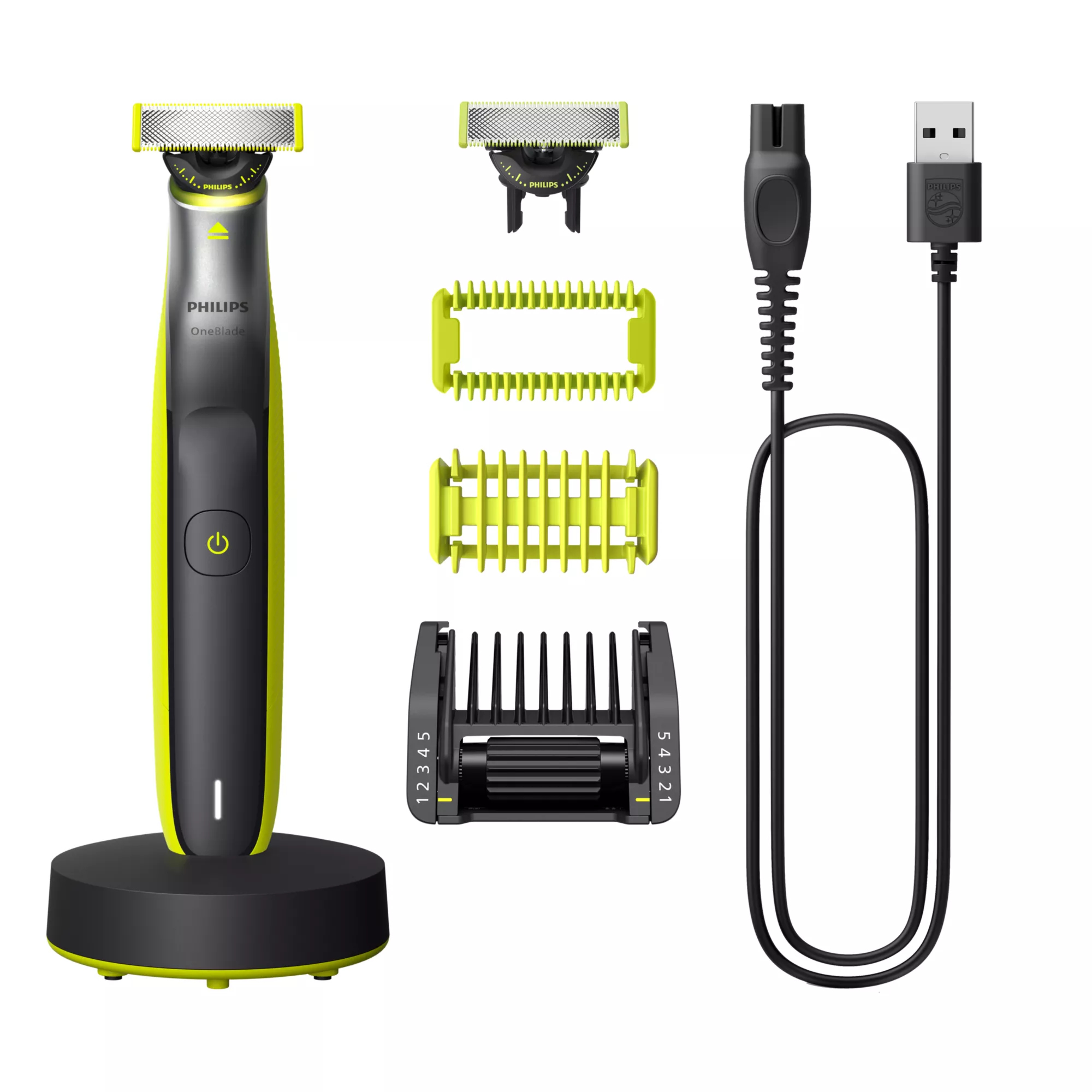 Philips QP3630/21 men's shaver Foil shaver Trimmer Black, Lime