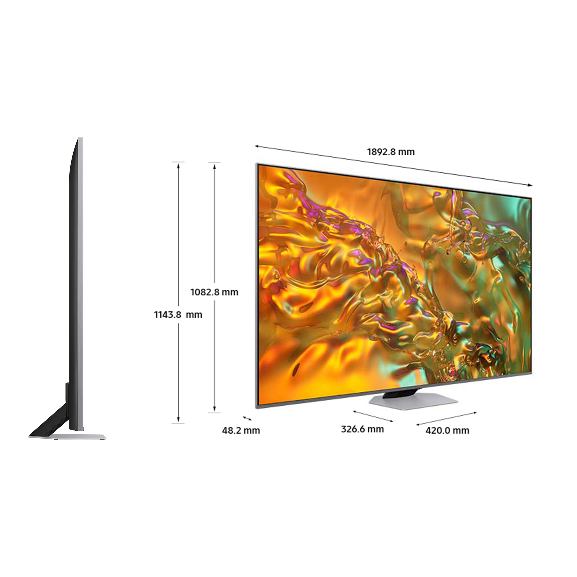 Samsung QE85Q80DATXXU TV 2.16 m (85") 4K Ultra HD Smart TV Wi-Fi Silver – image 6