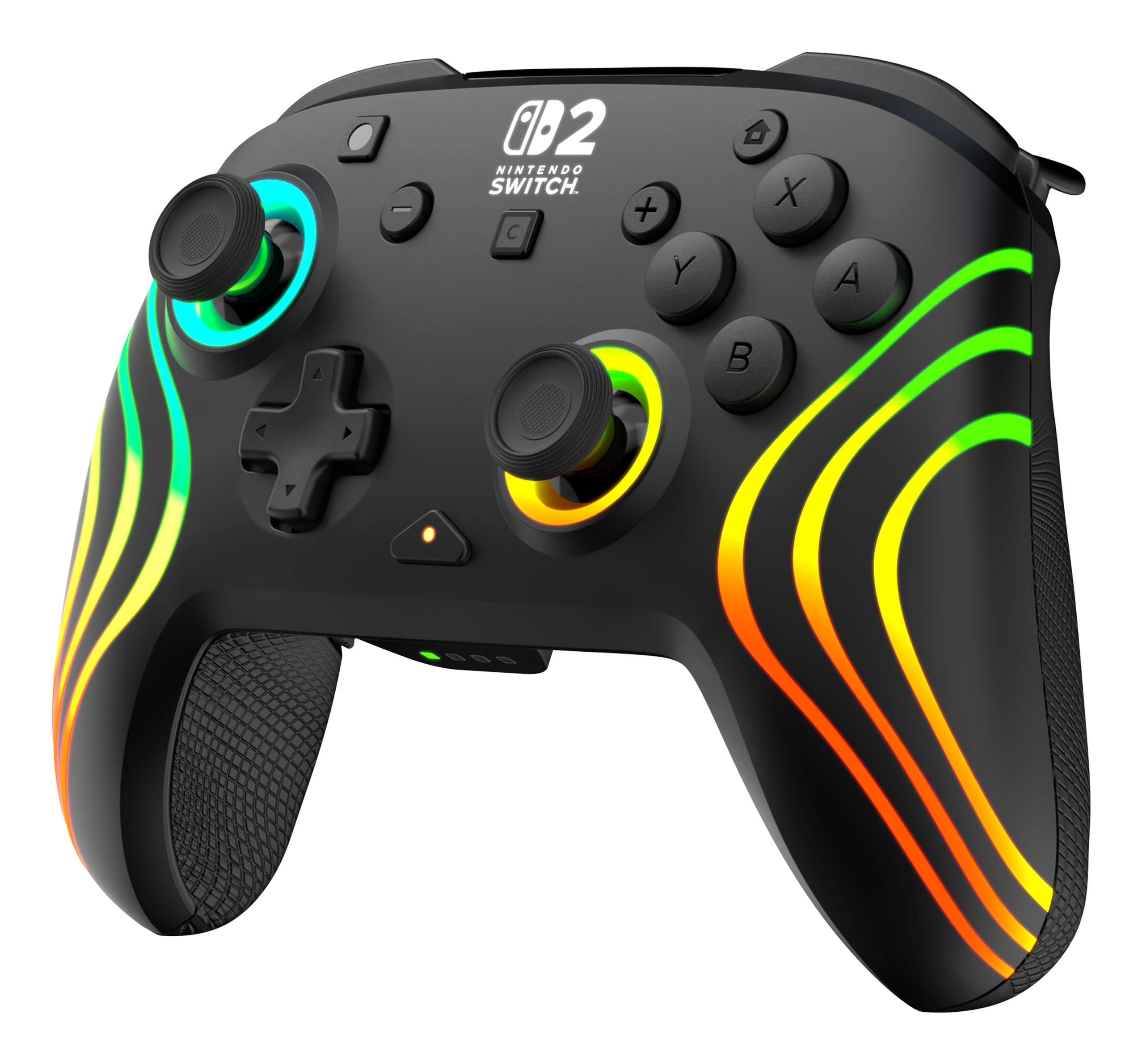 Turtle Beach Afterglow Wave Noir Manette de gaming RGB sans fil Sous licence officielle pour Nintendo Switch 2