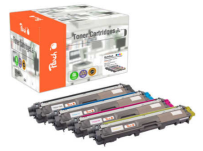 Peach 112154 toner cartridge 4 pc(s) Compatible Black, Cyan, Magenta, Yellow
