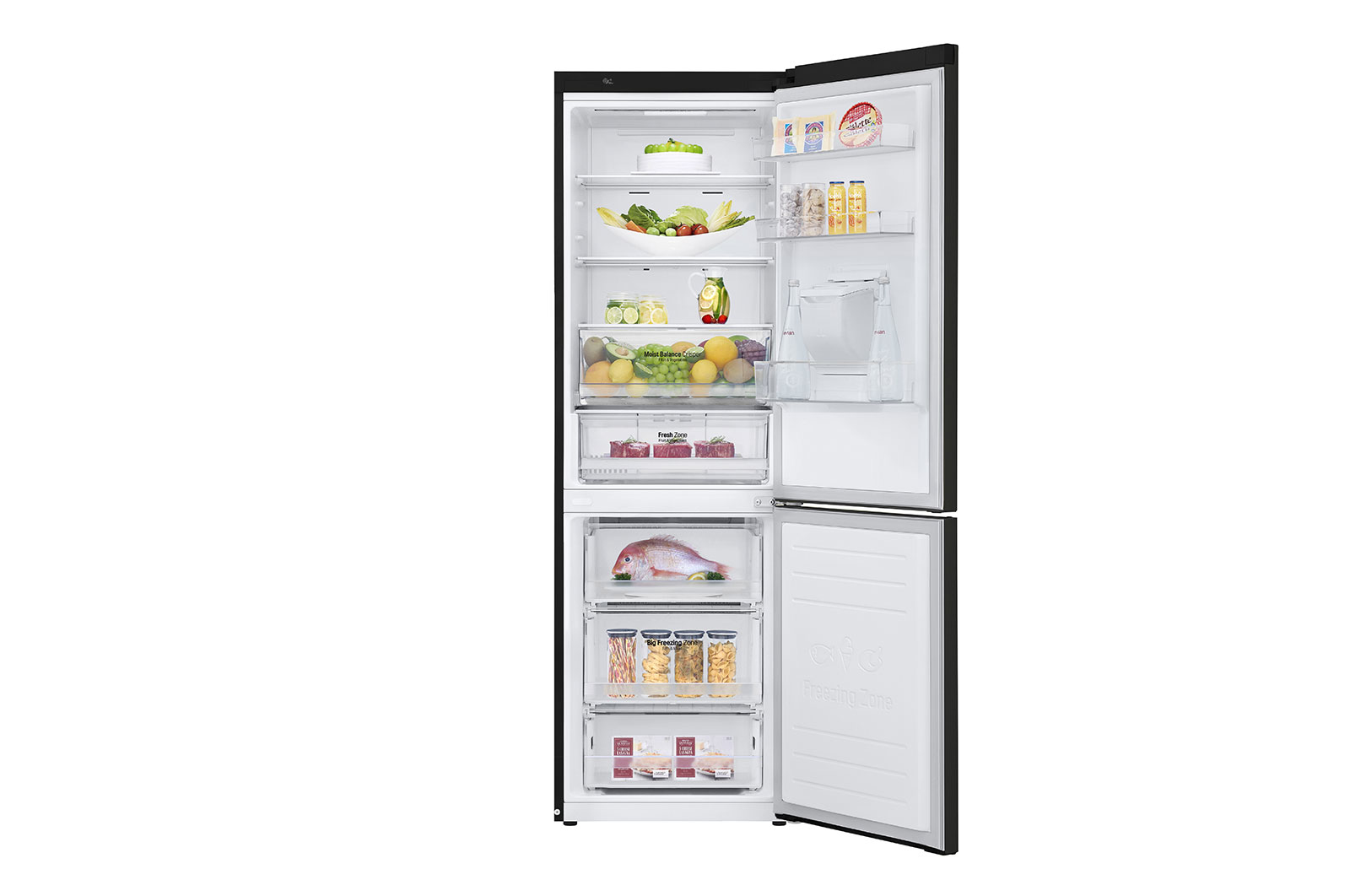 LG GBF61BLHZN fridge-freezer Freestanding – image 2