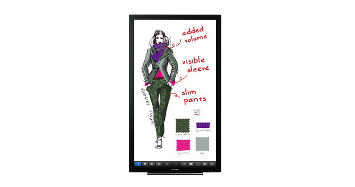 Sharp PN-L401C computer monitor 100.3 cm (39.5″) 1920 x 1080 pixels LCD Touchscreen Tabletop Black image 3