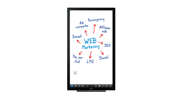 Sharp PN-L401C computer monitor 100.3 cm (39.5″) 1920 x 1080 pixels LCD Touchscreen Tabletop Black image 4