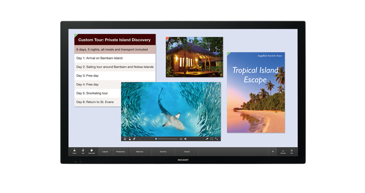 Sharp PN-L401C computer monitor 100.3 cm (39.5″) 1920 x 1080 pixels LCD Touchscreen Tabletop Black image 10