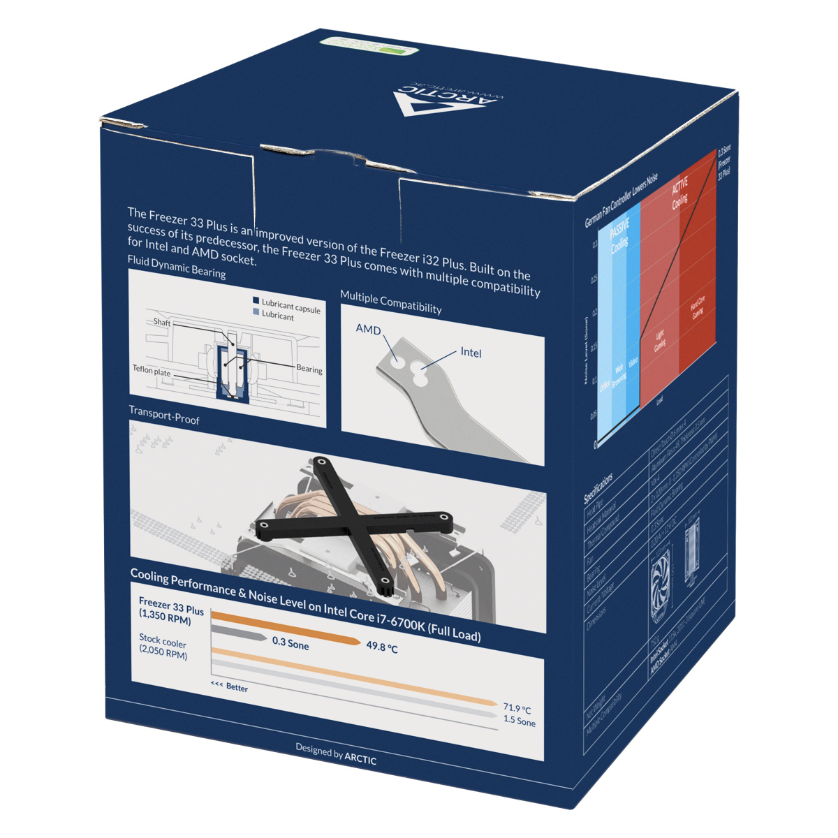 ARCTIC Freezer 33 Plus – Semi Passive Tower CPU Cooler with Push-Pull-Configuration image 12
