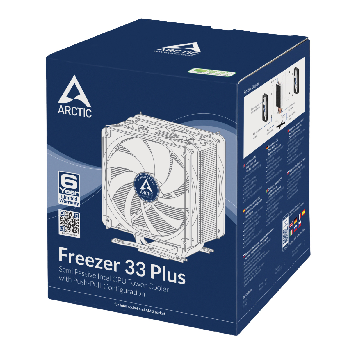 ARCTIC Freezer 33 Plus – Semi Passive Tower CPU Cooler with Push-Pull-Configuration image 11