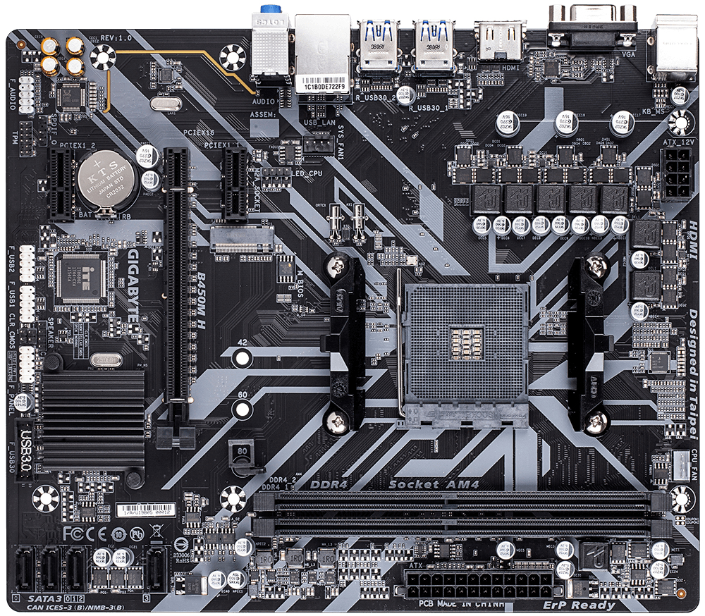 GIGABYTE B450M H – image 2