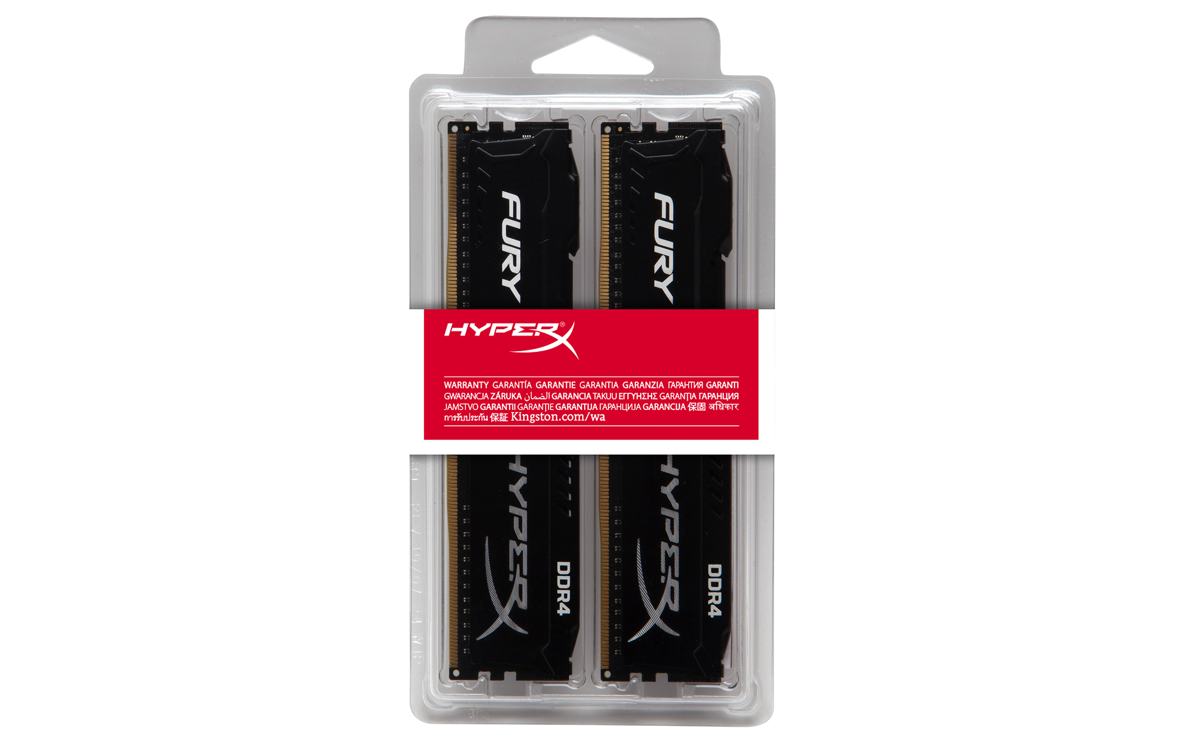 HyperX FURY Black 16GB DDR4 3400 MHz Kit memory module 2 x 8 GB 288-pin DIMM image 4