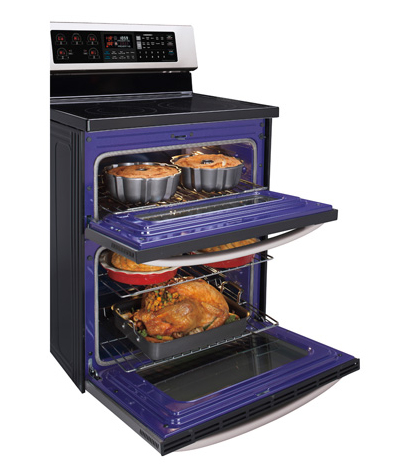 LG LDE3037ST cooker Freestanding cooker Electric Black, Stainless steel – image 4