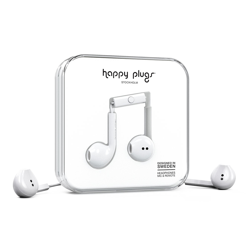 Happy Plugs Earbud Plus Headset Wired In-ear Calls/Music White image 2