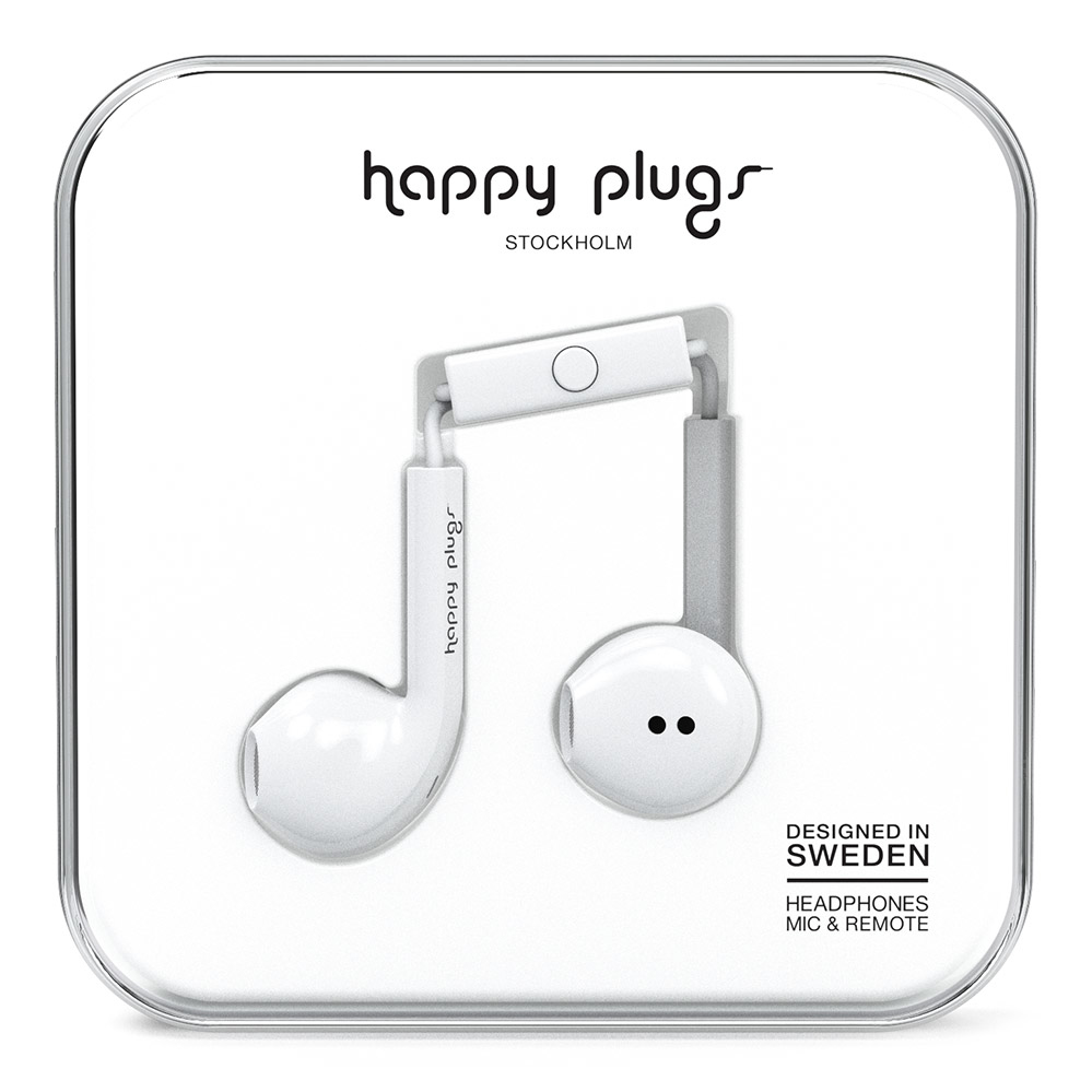 Happy Plugs Earbud Plus Headset Wired In-ear Calls/Music White image 3
