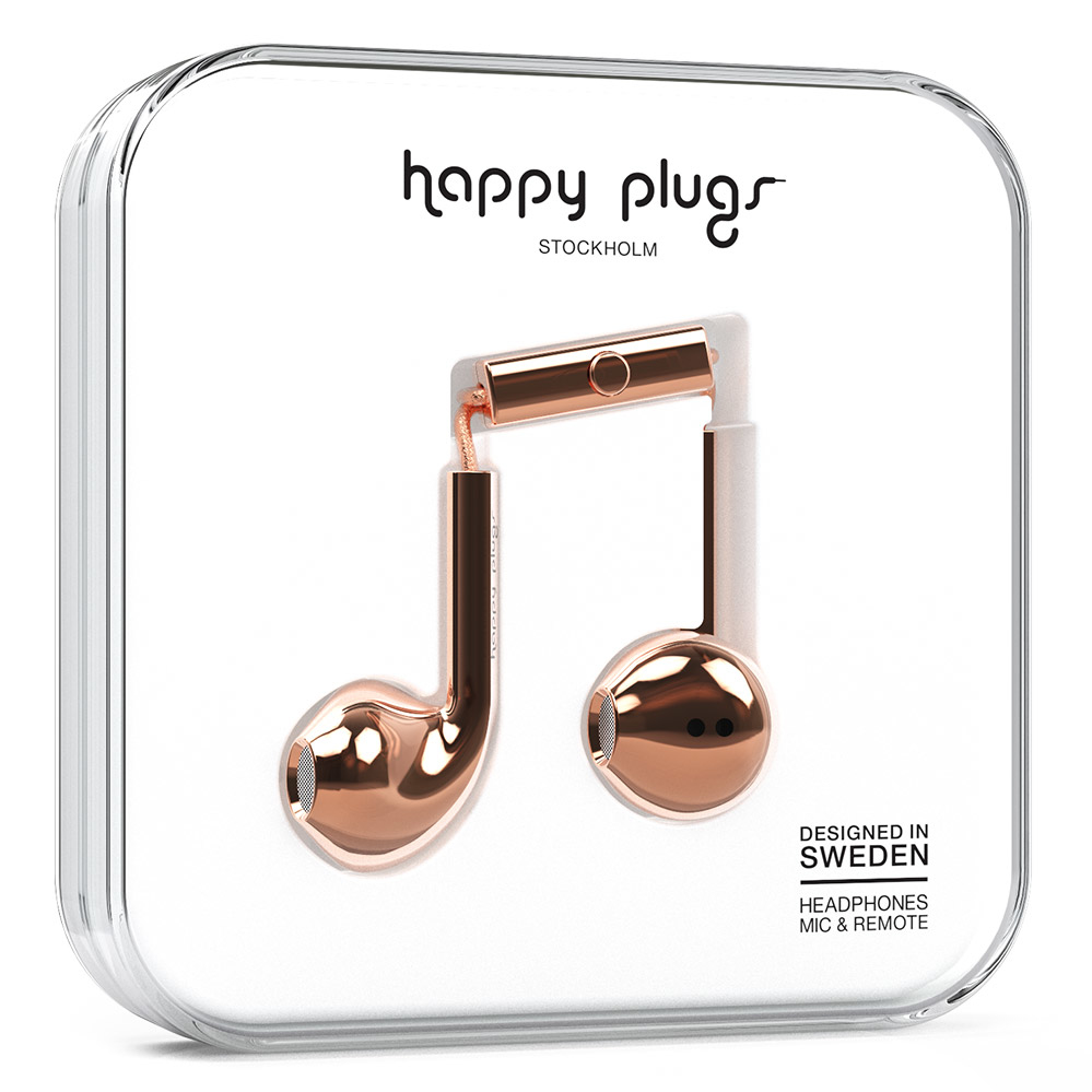 Happy Plugs Earbud Plus Headset Wired In-ear Calls/Music Gold image 1