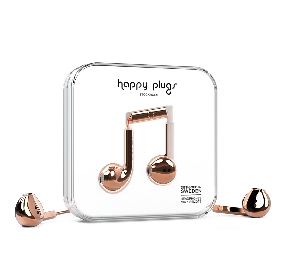 Happy Plugs Earbud Plus Headset Wired In-ear Calls/Music Gold image 3
