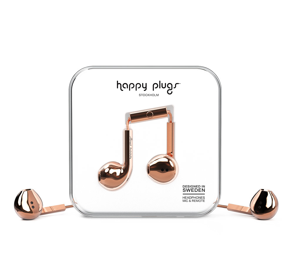 Happy Plugs Earbud Plus Headset Wired In-ear Calls/Music Gold image 4
