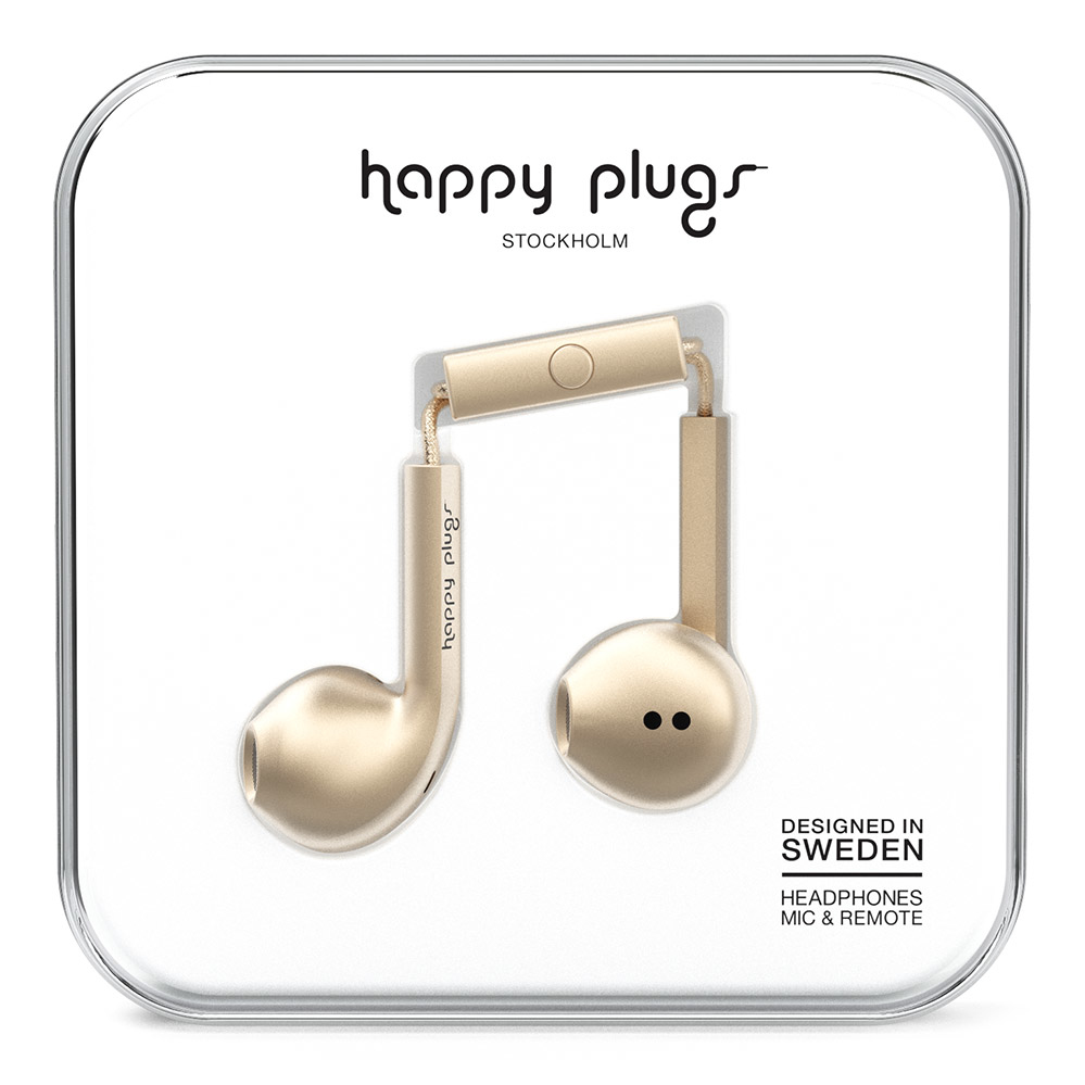 Happy Plugs Earbud Plus Headset Wired In-ear Calls/Music Champagne image 4