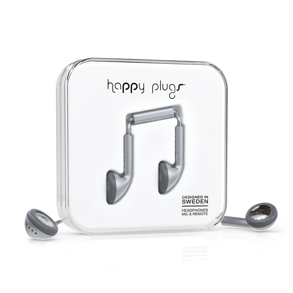 Happy Plugs Earbud Headset Wired In-ear Calls/Music Grey image 3