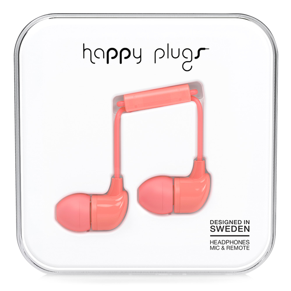 Happy Plugs In-Ear Headset Wired Coral image 1