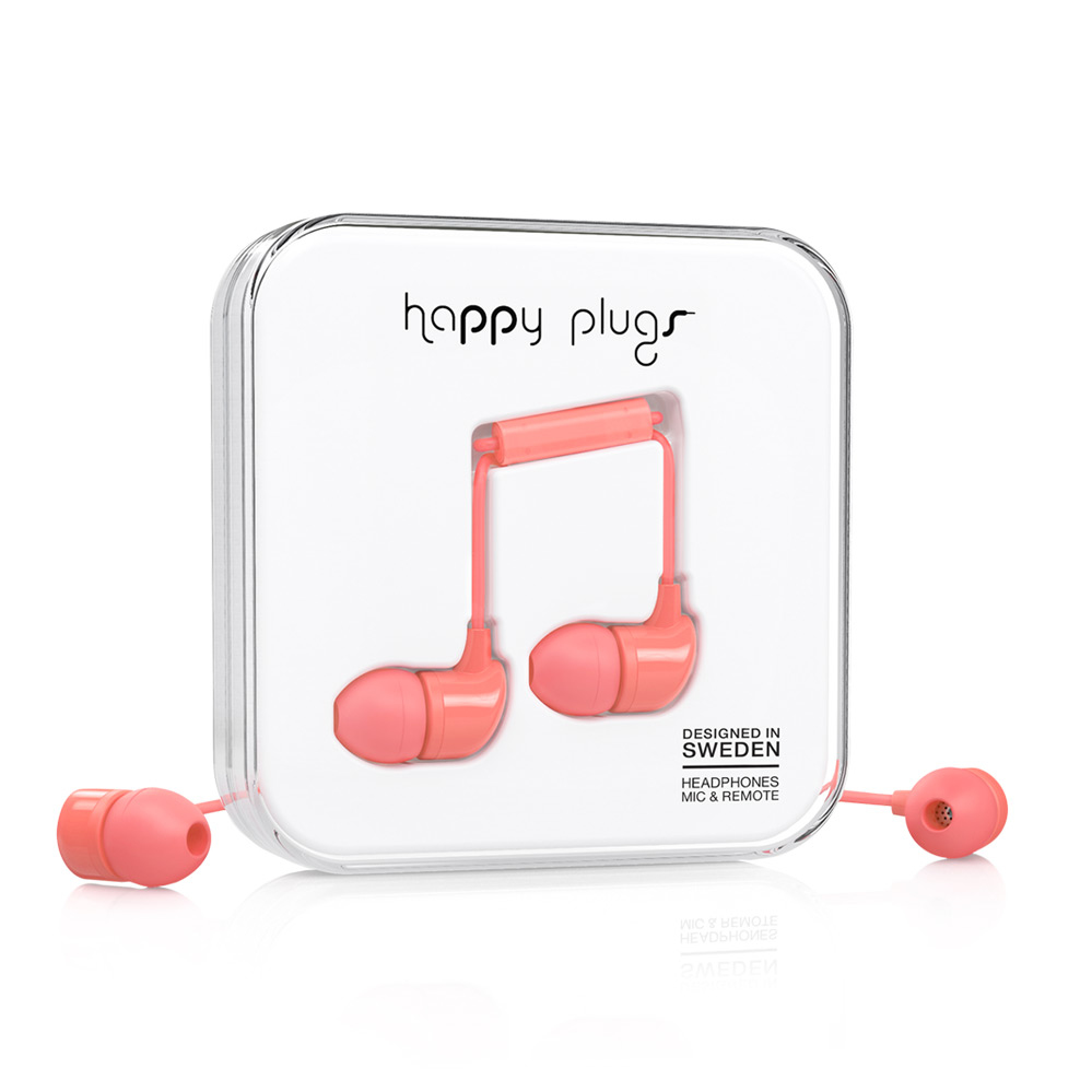 Happy Plugs In-Ear Headset Wired Coral image 3