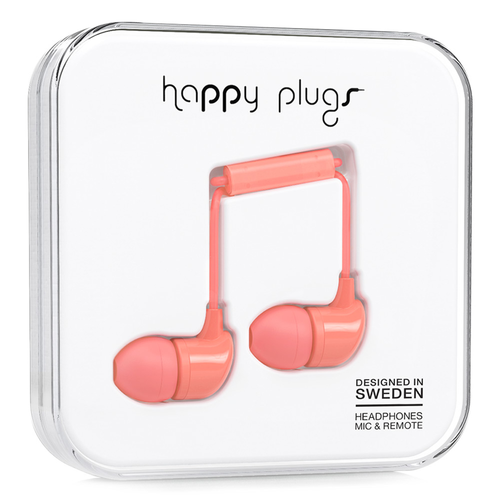 Happy Plugs In-Ear Headset Wired Coral image 4